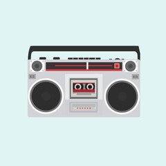 Retro Boombox vector clipart illustration