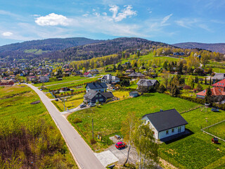 Single-family houses in the mountains