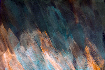 Blue orange gray acrylic oil painting texture