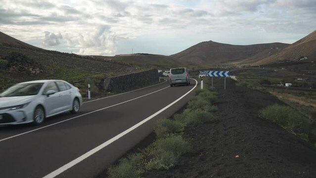 Shot of Uga viewed from above town, Uga, Las Palmas, Lanzarote