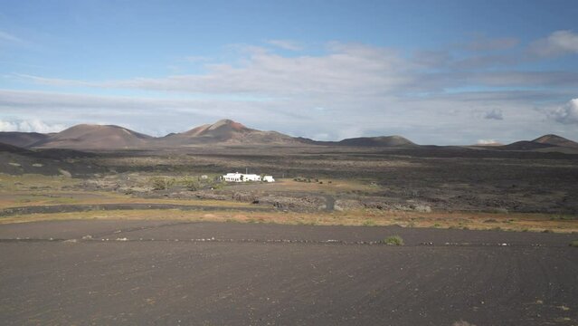 Volcanic landscape and vineyards, La Geria, Uga, Las Palmas, Lanzarote