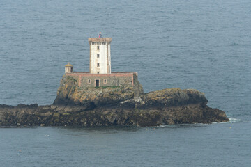 Le phare du Lost pic à la pointe de Bilfot en Bretagne- France
