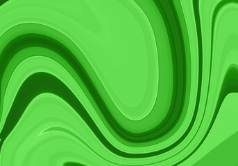 Fondo abstracto con ondas en tonos verdes