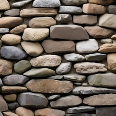 Fototapeta na wymiar 130 Stone Wall: A natural and rustic background featuring stone wall texture in earthy and muted tones that create a cozy and organic feel3, Generative AI