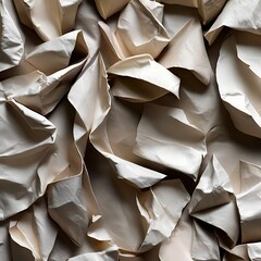 152 Crumpled Paper: A creative and artistic background featuring crumpled paper texture in soft and pastel colors that create a unique and organic look5, Generative AI