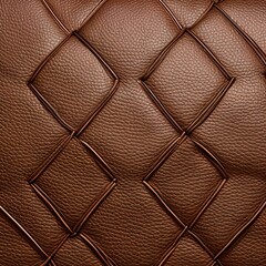 Naklejka premium 187 Leather Texture: A luxurious and sophisticated background featuring leather texture in rich and muted tones that create a high-end and upscale look2, Generative AI