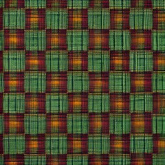 Fototapeta premium 186 Plaid: A classic and timeless background featuring plaid pattern in bold and muted colors that create a traditional and cozy atmosphere1, Generative AI