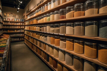 bulk food store and zero-waste grocery shopping