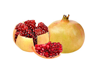 Pomegranate fruit isolated on transparent png