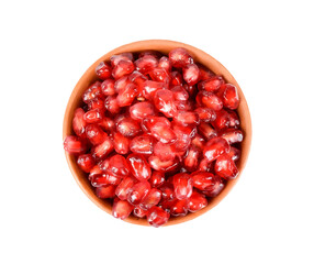   Pomegranate fruit isolated on  transparent png