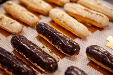 Variety of Eclairs