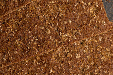 dark with spices dry thin bread