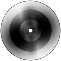 vinyl disc isolated on white