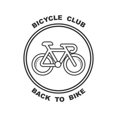 Fototapeta premium Bicycle shop logo design vector image, Bicycle logo concept icon vector, Simple design modern vector