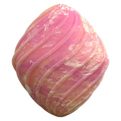 3d Render Abstract Peach Geometric Shape