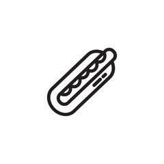 Dog Food Hot Outline Icon