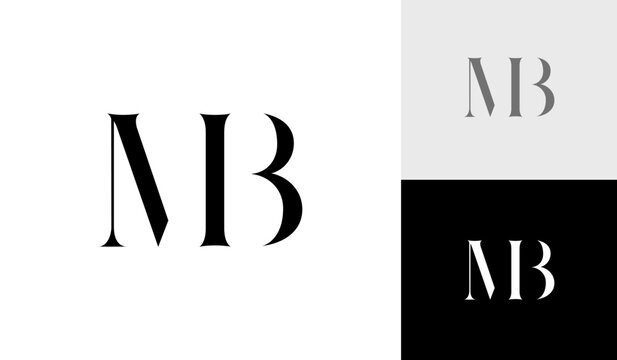 Letter MB initial monogram logo design