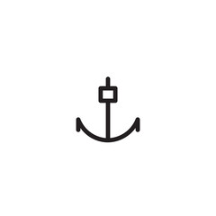 Sea Anchor Tool Outline Icon