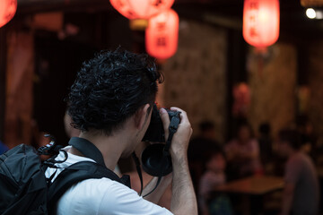 Traveling in Asia Image of a backpacker traveling abroad