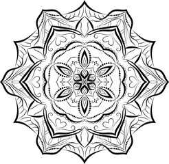 Collection of mandalas made in vector features intricate and beautiful geometrical and floral designs for relaxation and meditation. Mandalas for print.