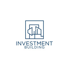 Investment Business  Logo Symbol Template Design Vector, Emblem, Design Concept, Creative Symbol, Icon