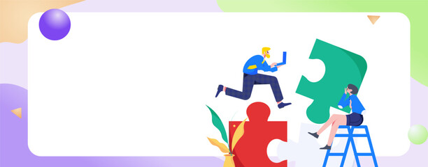 Marketing Planning Business People Flat Vector Concept Operation Hand Drawn Illustration
