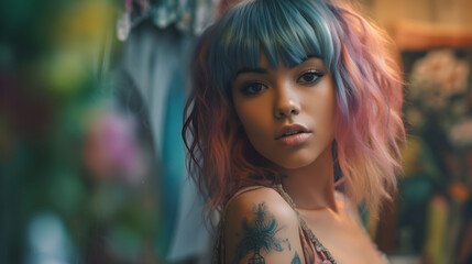 Surf Shop Girl - generative ai