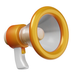 megaphone 3d render icon