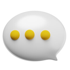 bubble chat notification icon render