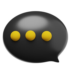 bubble chat notification icon render