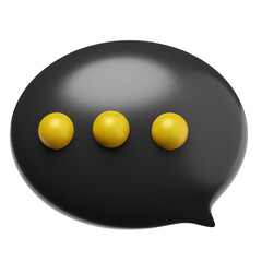 bubble chat notification icon render