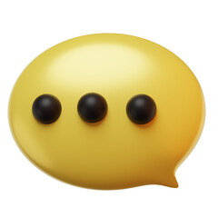bubble chat notification icon render
