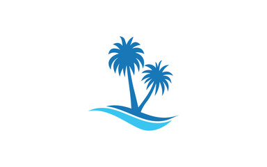 Fototapeta na wymiar Palm tree for logo template