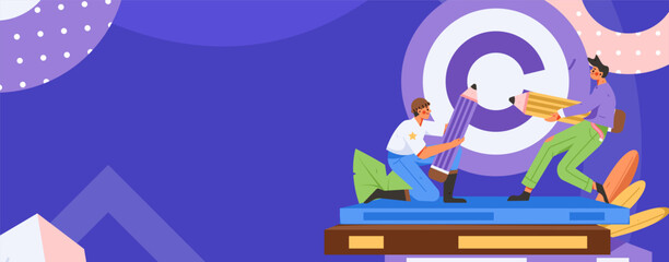 Protection of Intellectual Property Flat Vector Concept Operation Hand Drawn Illustration
