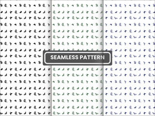 Pattern Design with Organic and Geometric shape making design in vector and illustration