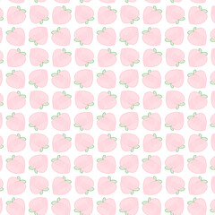 seamless pattern with hearts peach 