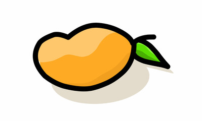 Simple mango vector illustration