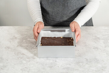 Chocolate macadamia fudge