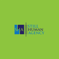 SHA original monogram logo design and new concept design