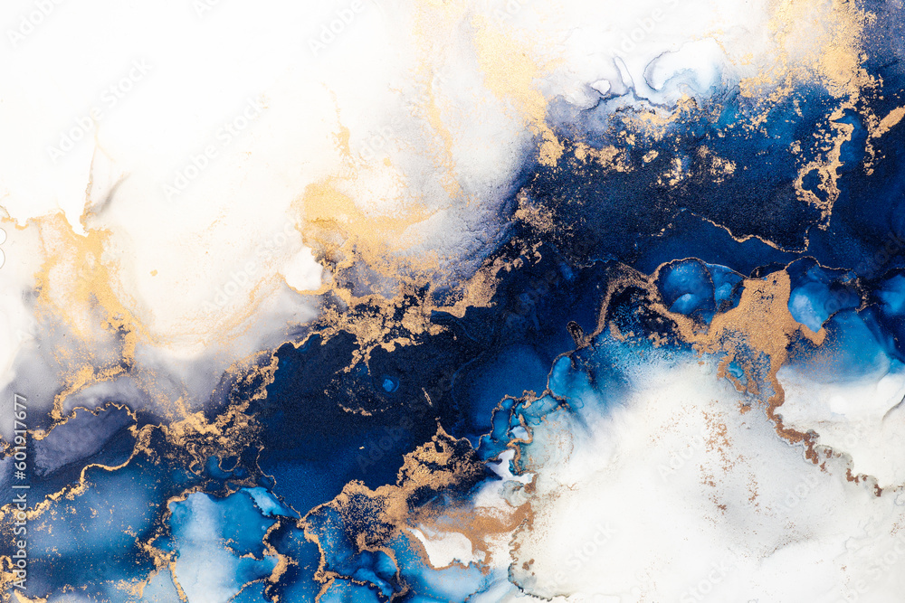 Poster marble ink abstract art from exquisite original painting for abstract background . painting was pain
