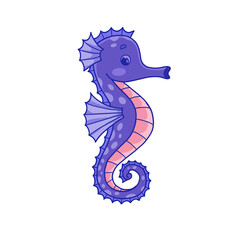 purple seahorse © Thiraphron