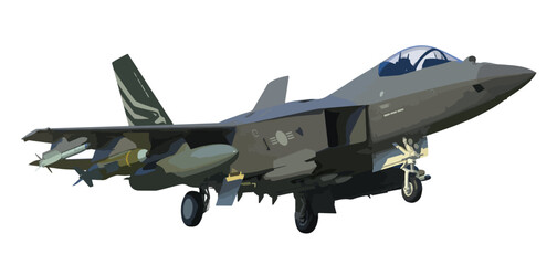 jet art design vector template air force isolated white background