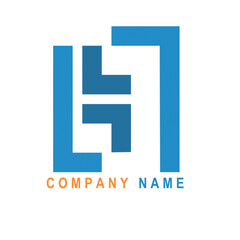 abstract business logo design with color gradation