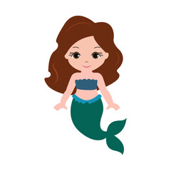 Illustration vector graphic of The Little Mermaid