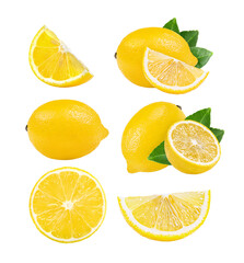 lemon isolated on  transparent png