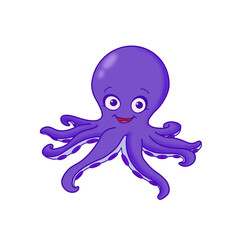 Fototapeta premium purple octopus