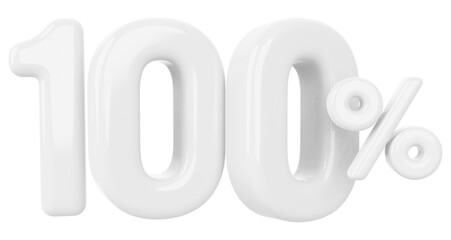 100 Number Percent Silver 3d  