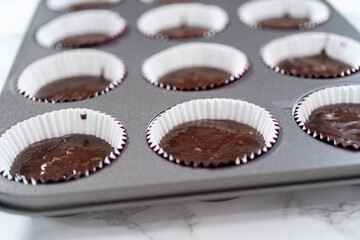Chocolate ganache cupcake
