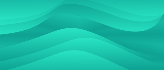 abstract green wave background
