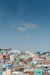 Gamcheon Culture Village landscape  in blue sky day